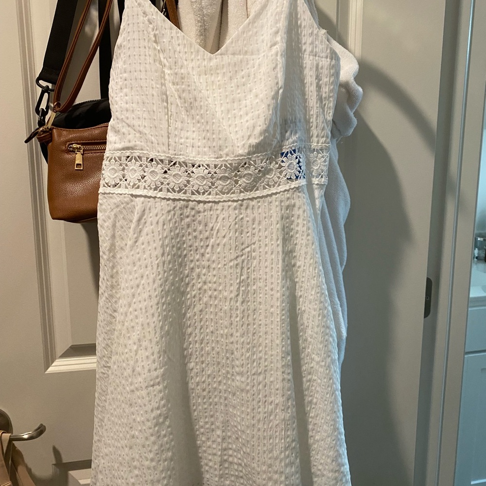 Cupshe White Spaghetti Strap Sundress for Brides